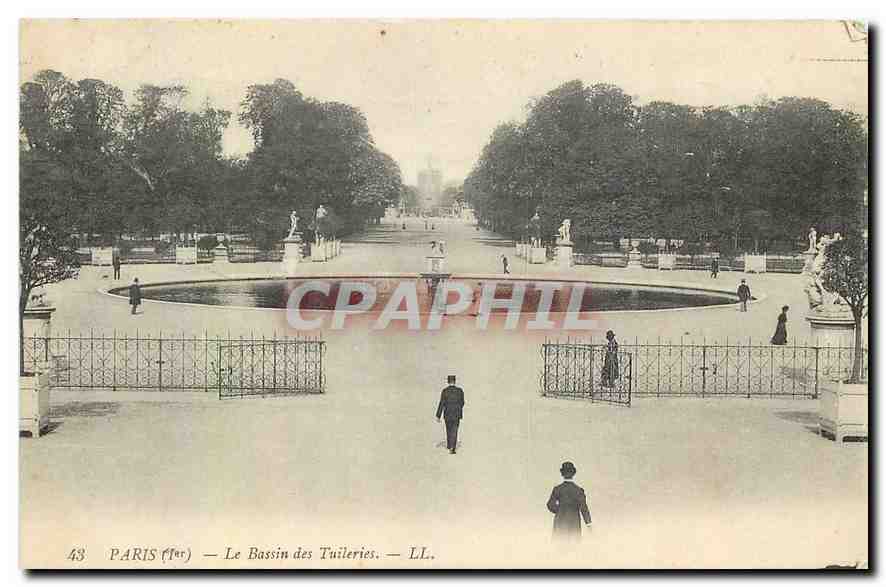 CPA Paris Le Bassin des Tuileries 