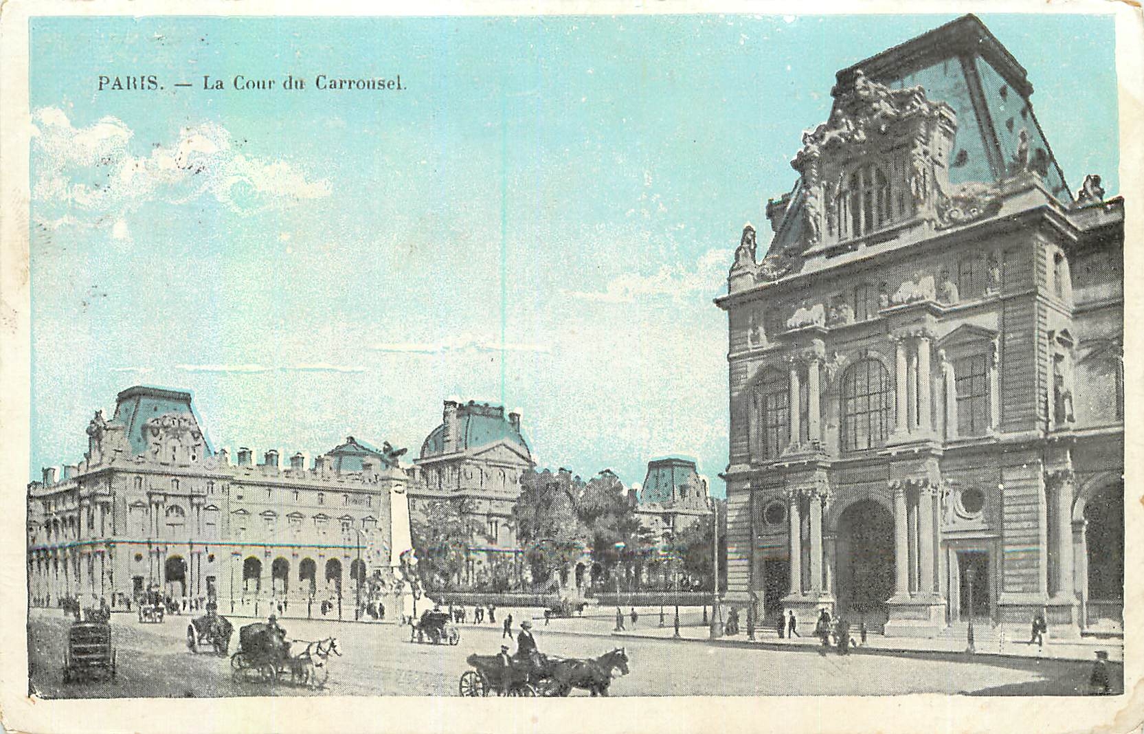 CPA Paris La Cour du Carrousel 