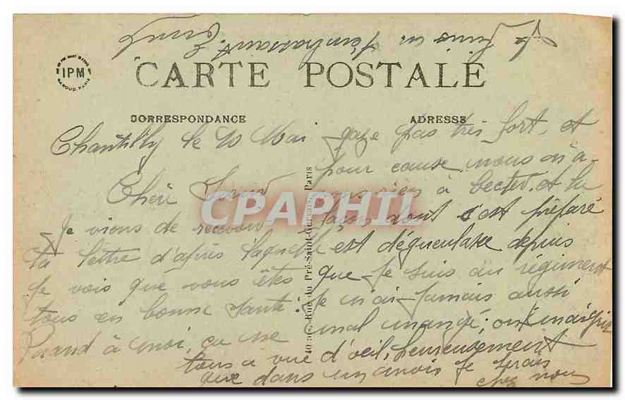 CPA Paris Pont d'Iena et Trocadero  — Rückseite