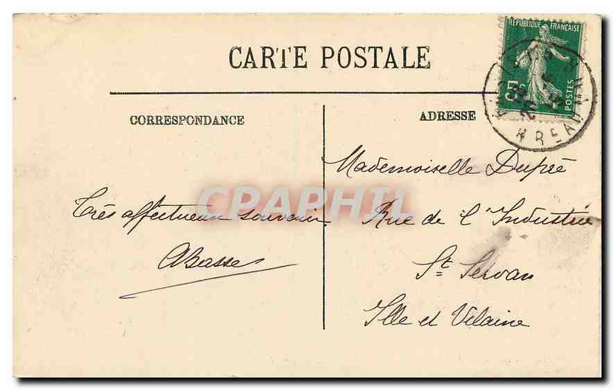 CPA Paris L'Hotel de Ville et le Pont d'Arcole  — Rückseite