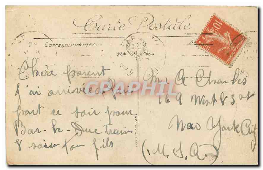 CPA Paris Le Pont Alexandre III  — Verso
