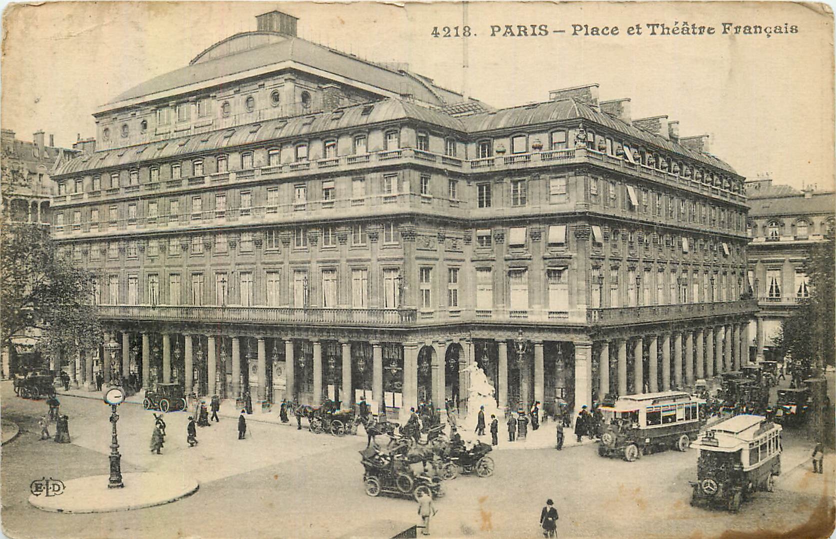 CPA Paris Place et Theatre Francais 