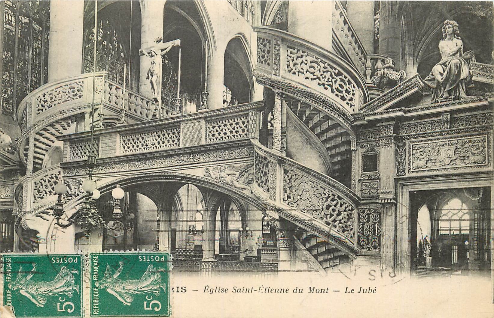 CPA Paris Eglise Saint Etienne du Mont Le Jube 
