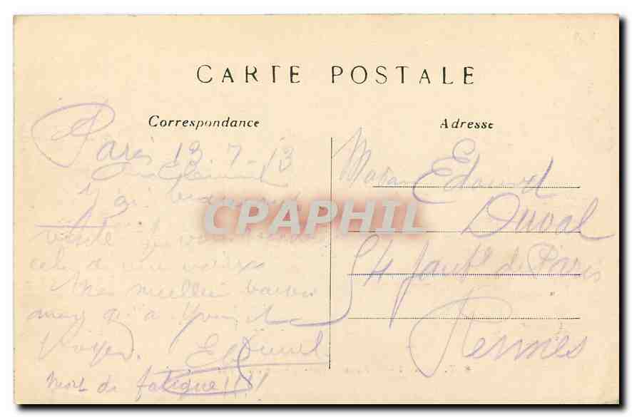 CPA Paris Eglise Saint Etienne du Mont Le Jube  — Verso