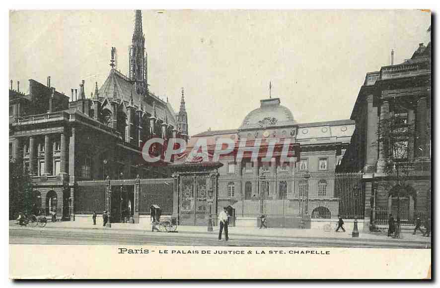 CPA Paris Le Palais de Justice & la Ste Chapelle 