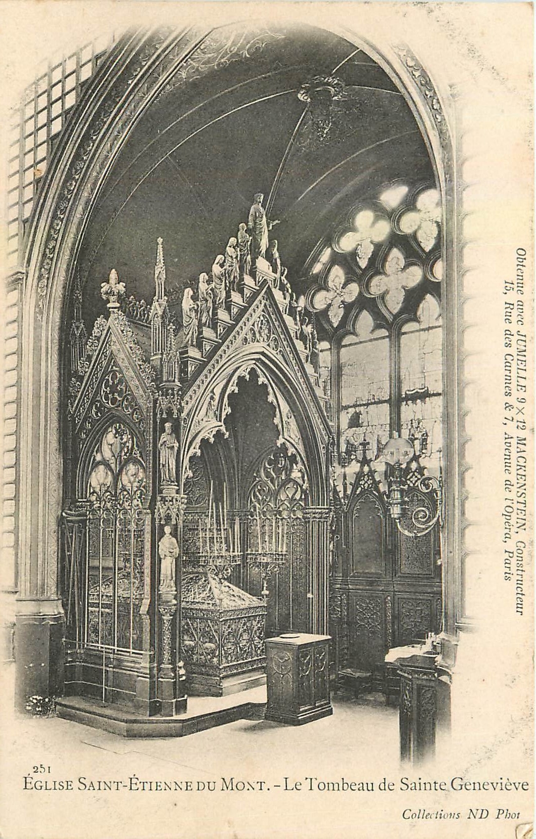 CPA Eglise Saint Etienne du Mont Le Tombeau de Sainte Genevieve 