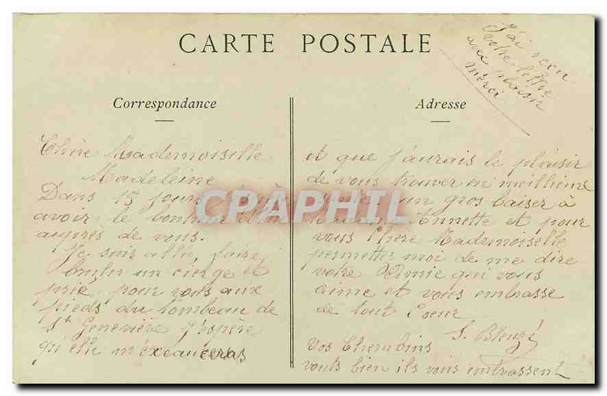 CPA Eglise Saint Etienne du Mont Le Tombeau de Sainte Genevieve  — Verso