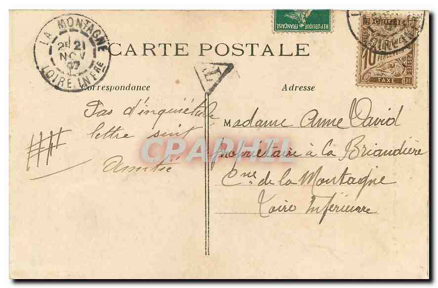CPA Paris Sacre Coeur de Montmartre  — Rückseite
