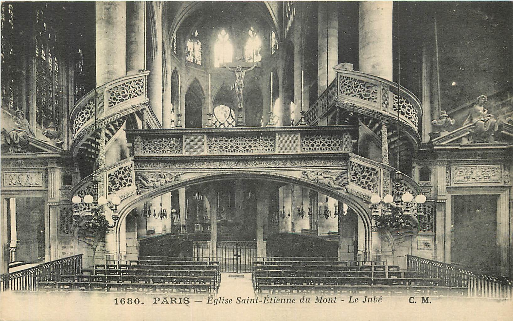 CPA Paris Eglise Saint Etienne du Mont Le Jube 