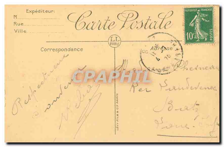 CPA Paris le Grand Palais  — Verso