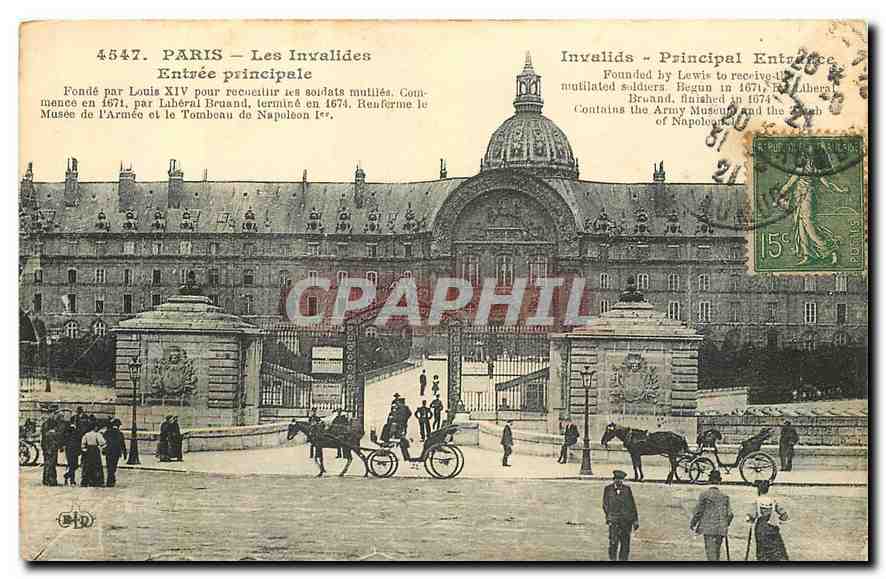 CPA Paris Les Invalides Entree principale 