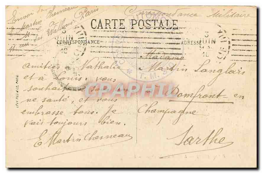 CPA Paris L'Hotel des Invalides  — Rückseite