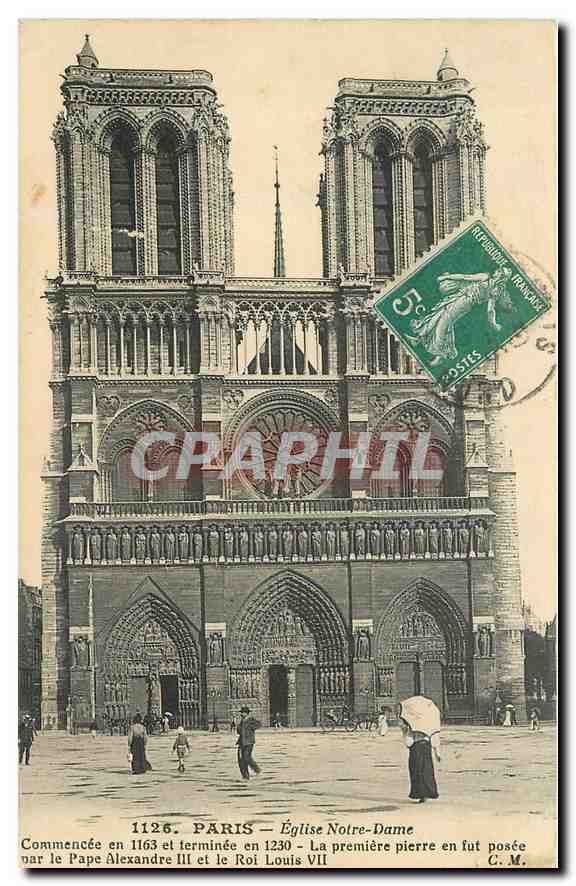 CPA Paris Eglise Notre Dame 