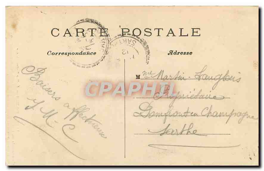 CPA Paris Eglise Notre Dame  — Verso