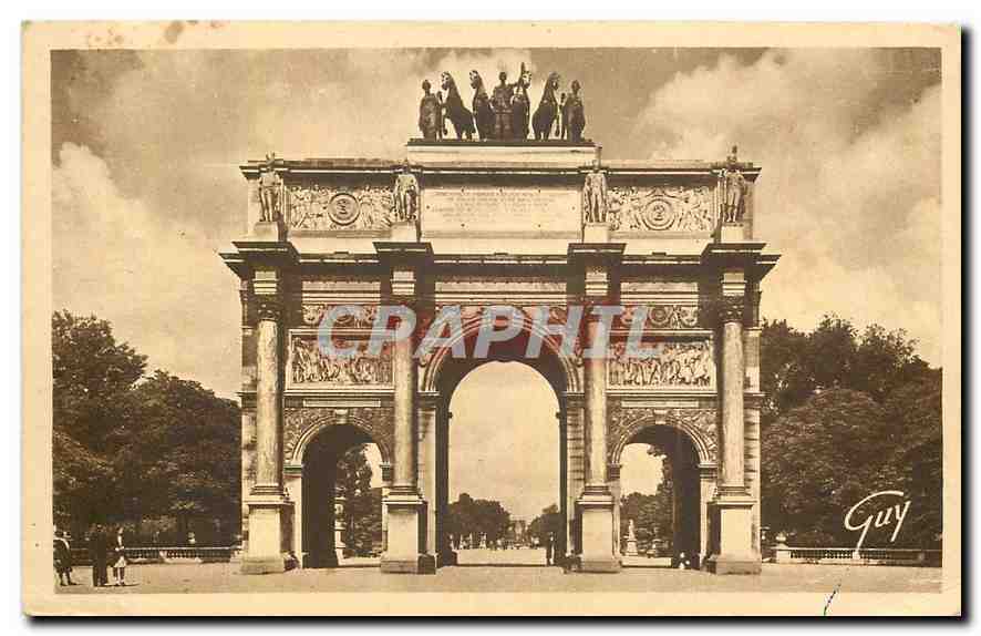 CPA Paris et ses Merveilles Arc de Triomphe du Carrousel 