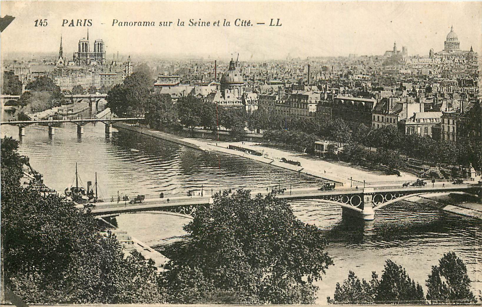 CPA Paris Panorama sur la Seine et la Cite 