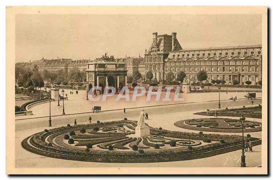CPA Paris en flanant Place du Carrousel 