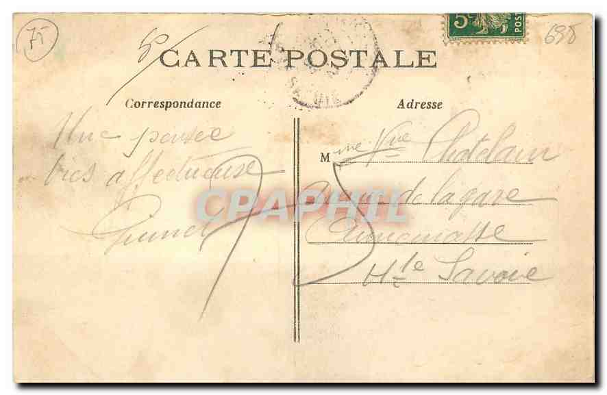 CPA Paris La Porte Saint Denis  — Rückseite