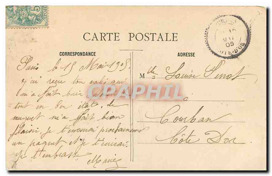 CPA Paris Le pont de l'Archeveche  — Rückseite