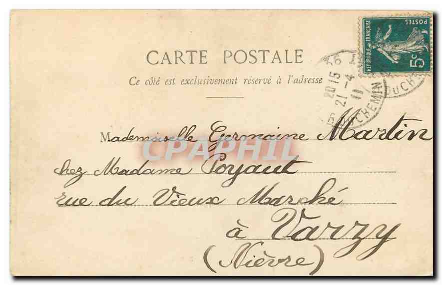 CPA Paris Bois de boulogne Chalet du Touring  — Verso