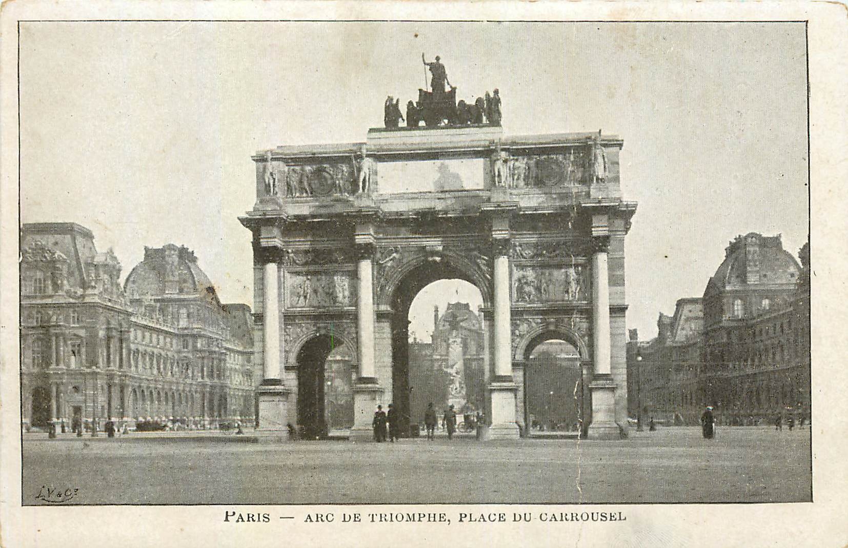 CPA Paris Arc de Triomphe place du Carrousel 