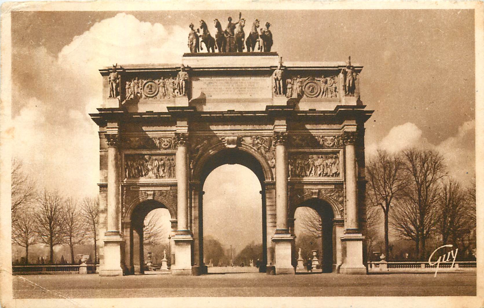 CPA Paris et ses merveilles Arc de triomphe du Carrousel 