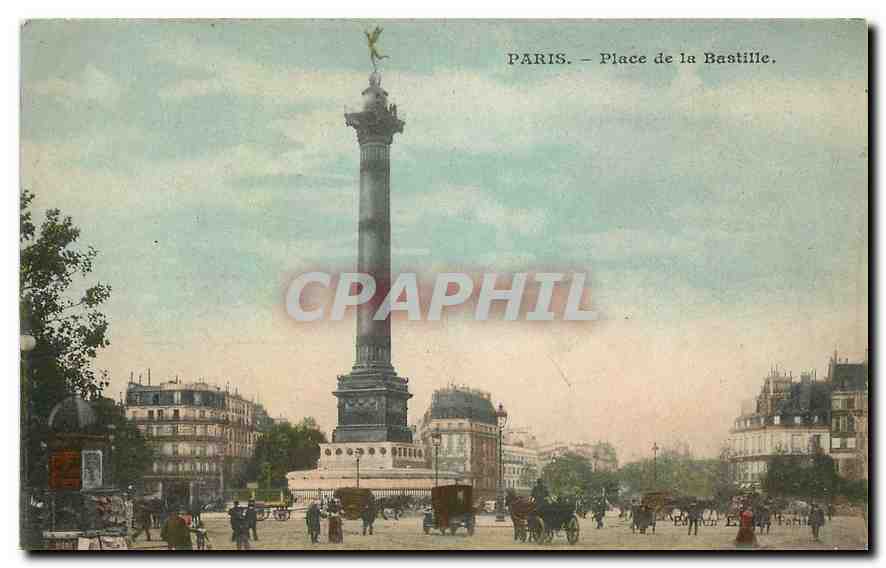 CPA Paris Place de la Bastille 