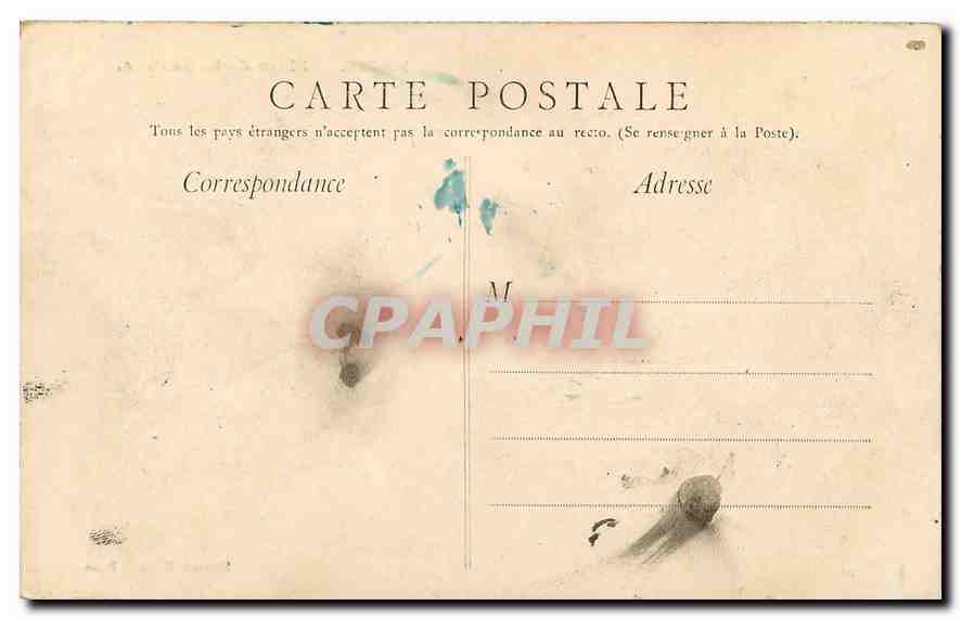 CPA Paris Place de la Bastille  — Rückseite
