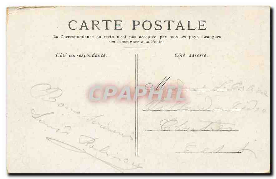 CPA Paris la conciergerie  — Rückseite