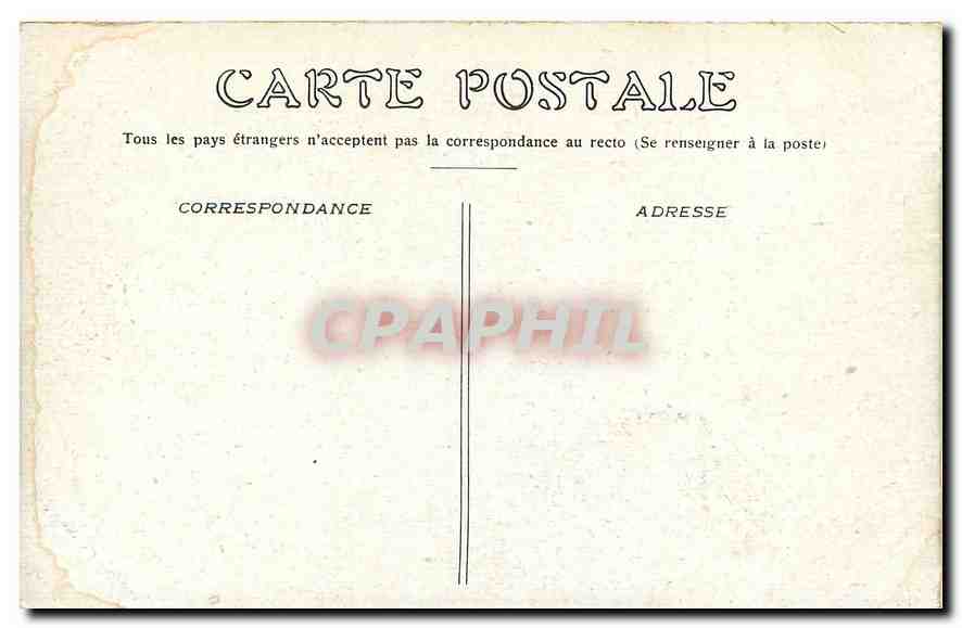 CPA Paris Le palais Royal  — Rückseite