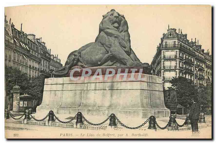 CPA Paris le Lion de Belfort 