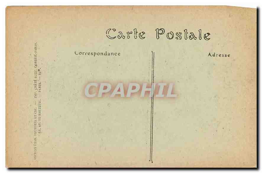 CPA Paris le Lion de Belfort  — Verso