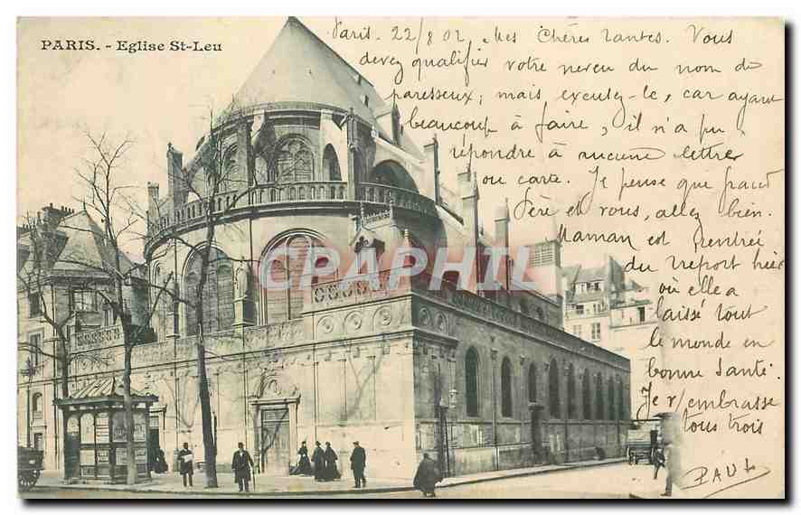 CPA Paris Eglise St Leu 