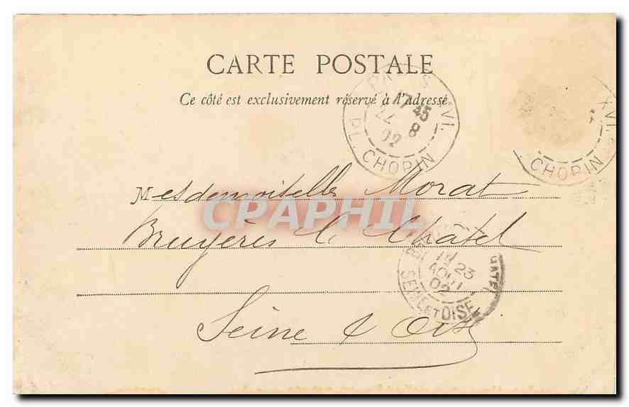 CPA Paris Eglise St Leu  — Rückseite