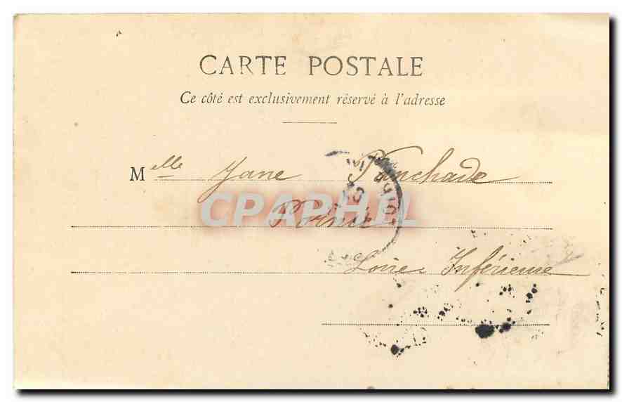 CPA Paris Le Louvre pavillon Turgot  — Rückseite