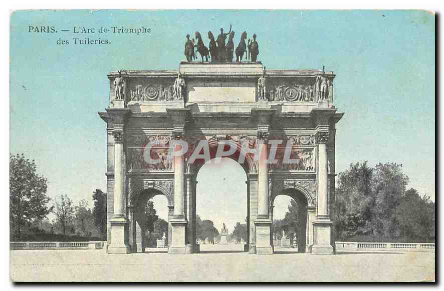 CPA Paris l'Arc de Triomphe des Tuileries 