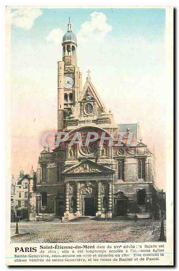 CPA Paris Saint Etienne du Mont date du XVI siecle 
