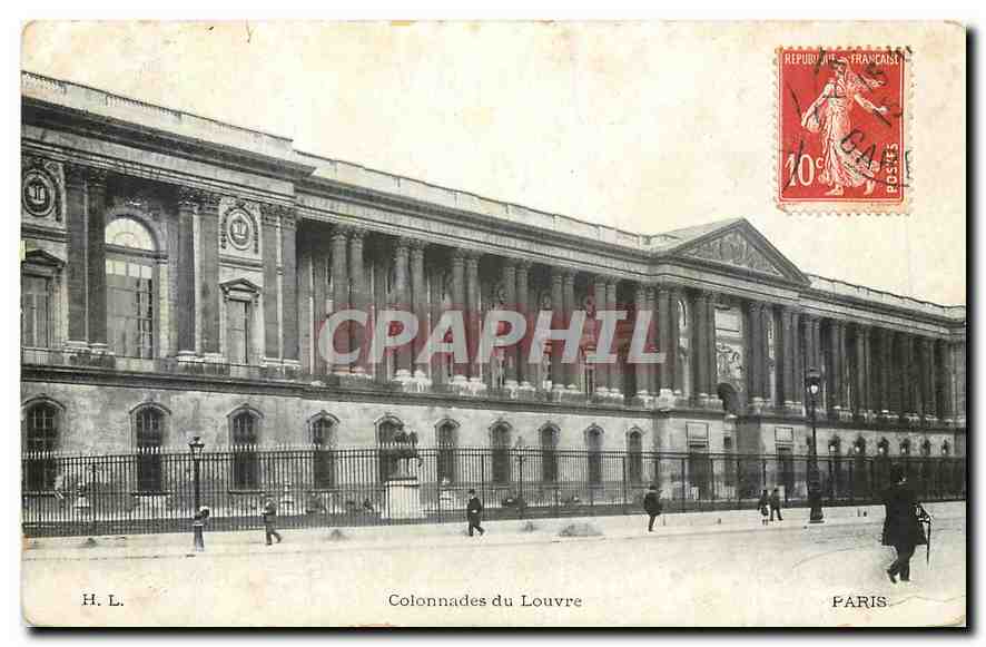 CPA Paris Colonnades du Louvre 