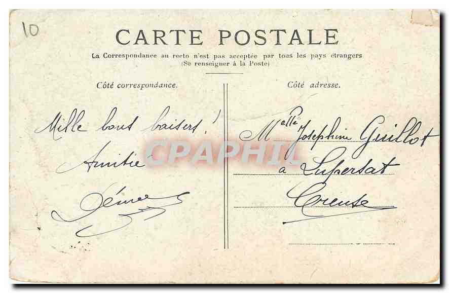 CPA Paris Notre Dame  — Verso