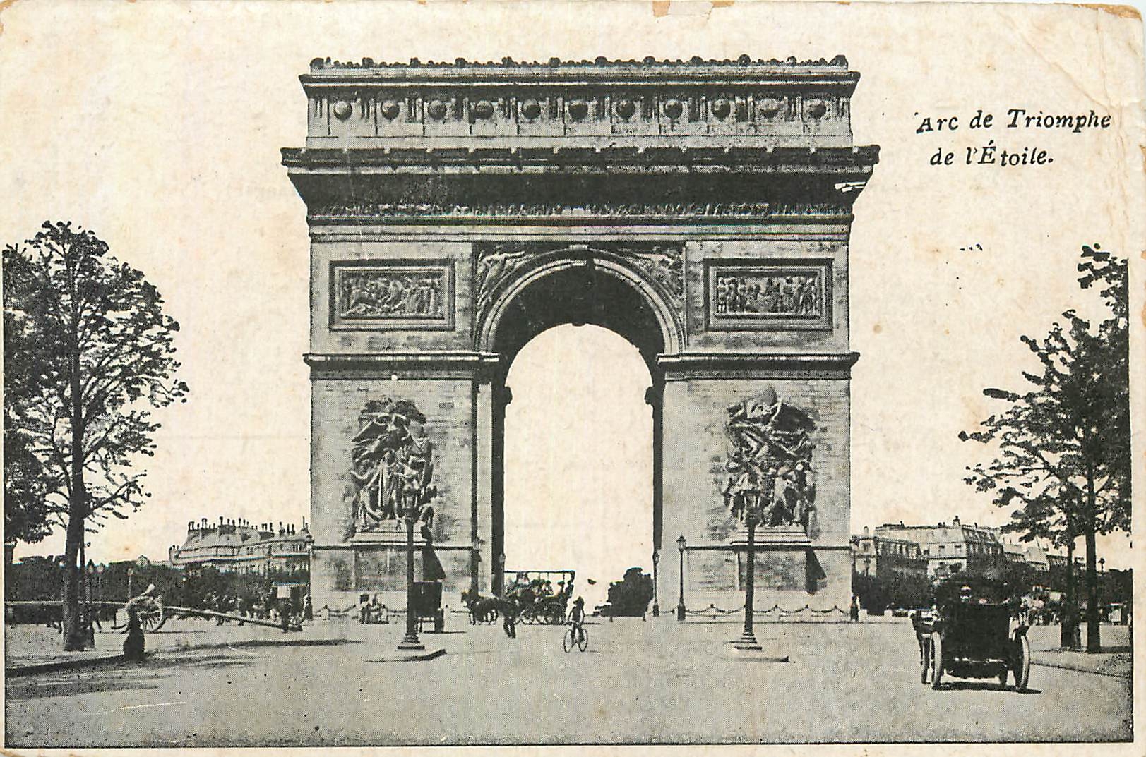 CPA Paris Arc de Triomphe de l'Etoile 