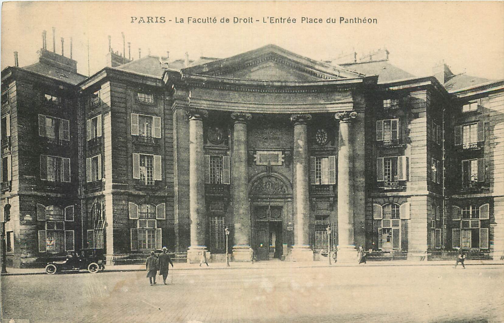 CPA Paris la Faculte de Droit l'entree Place du Pantheon 
