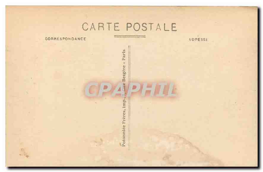 CPA Paris la Faculte de Droit l'entree Place du Pantheon  — Rückseite
