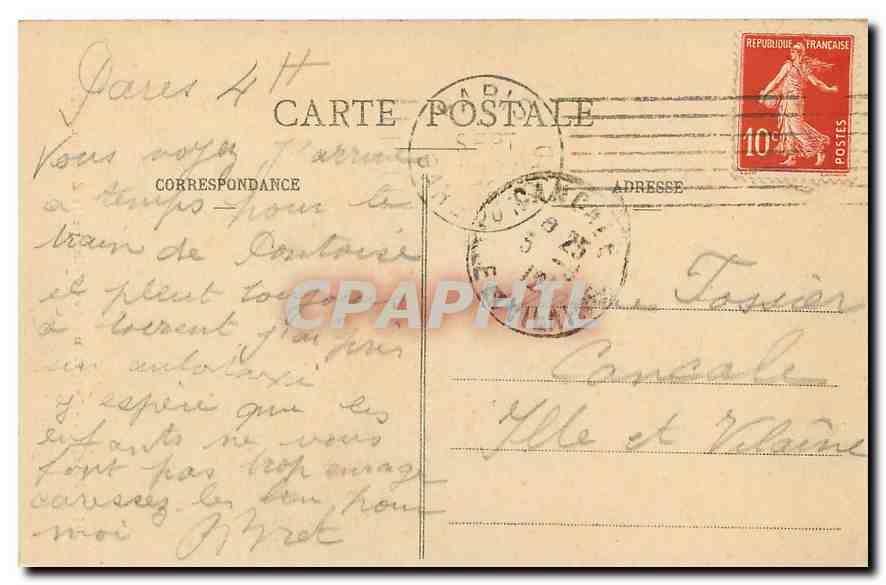 CPA Paris Interieur de la Chapelle des Invalides  — Verso