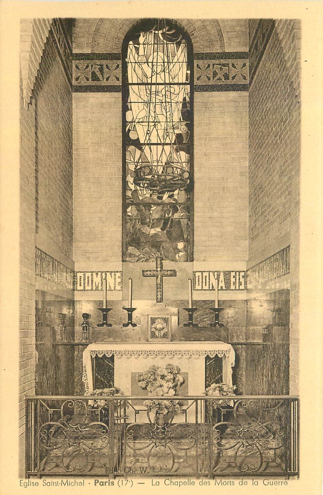 CPA Eglise Saint Michel Paris 17e la Chapelle des Morts de la Guerre 