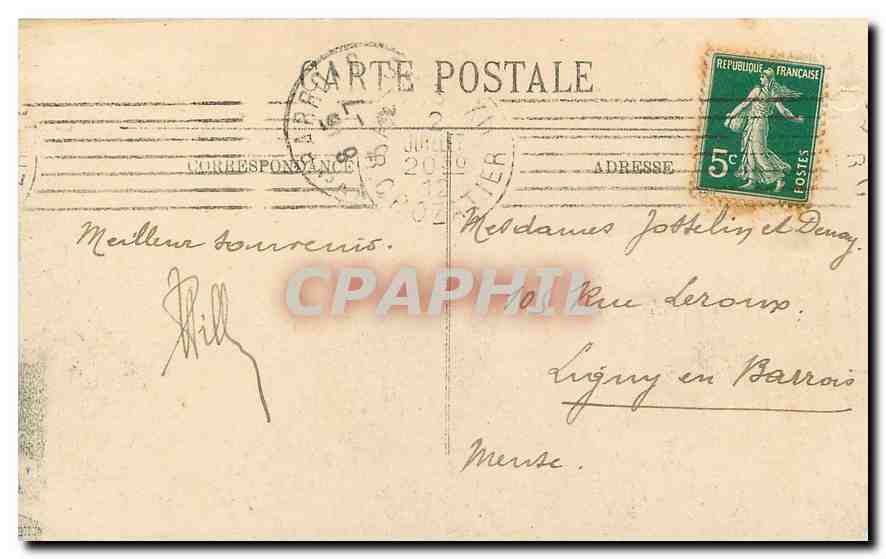 CPA Paris Notre Dame  — Verso
