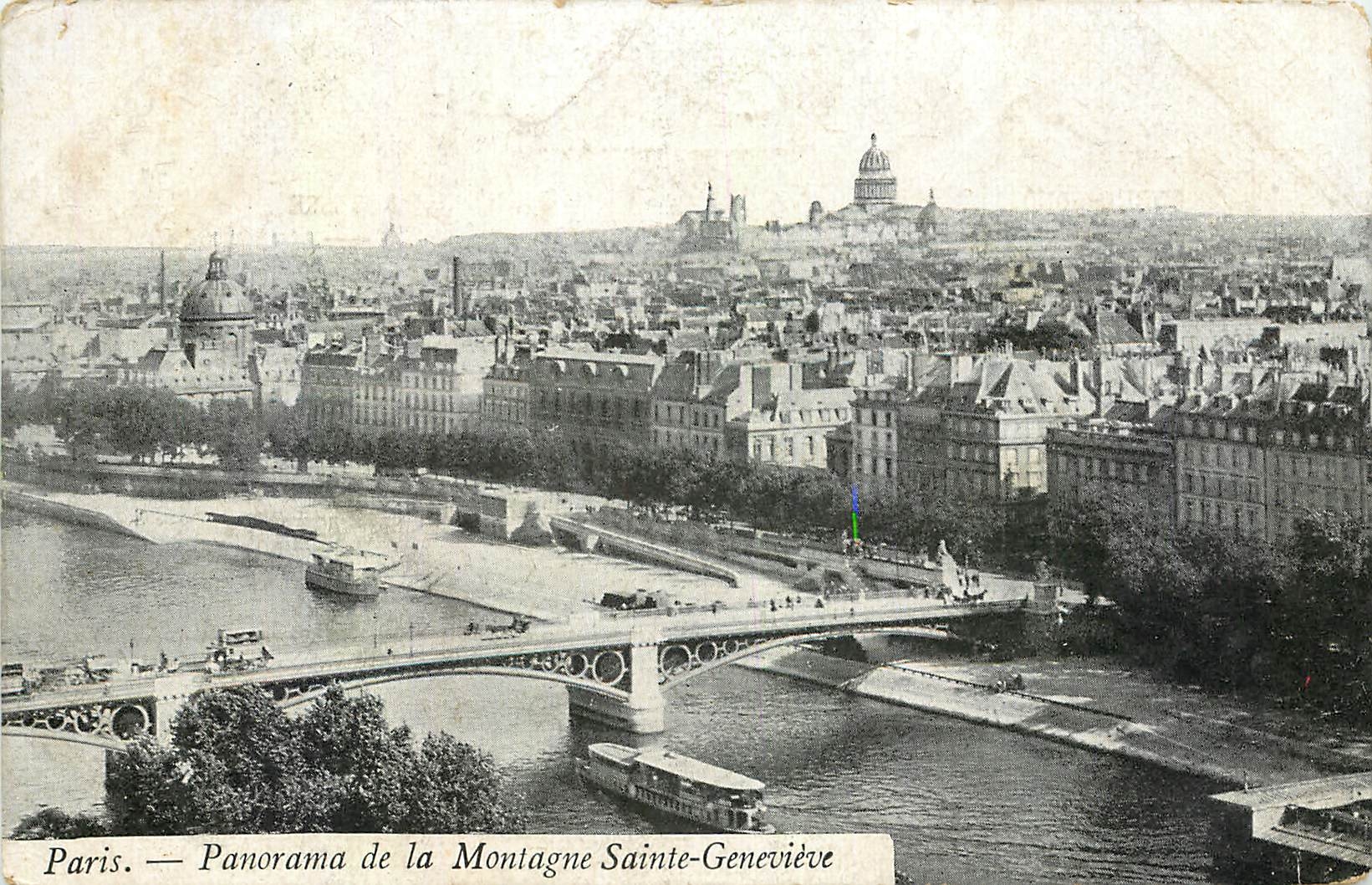 CPA Paris Panorama de la Montagne Sainte Genevieve 