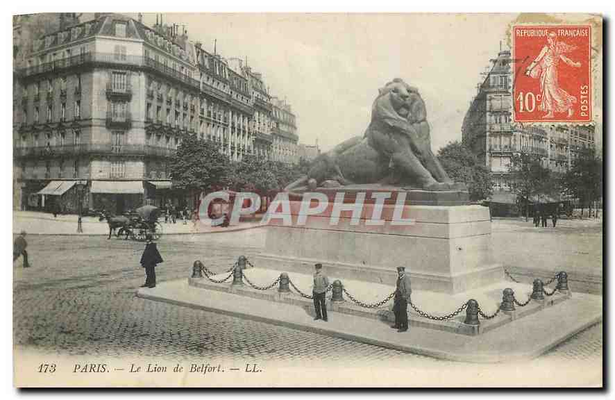 CPA Paris le Lion de Belfort 