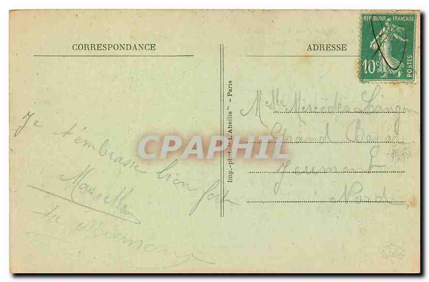 CPA Paris Notre Dame l'Abside  — Rückseite