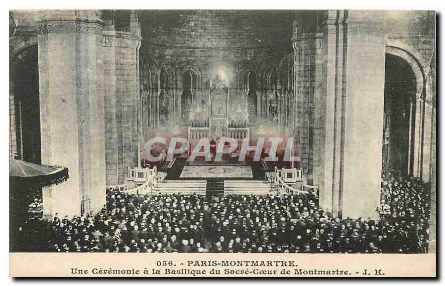 CPA Paris Montmartre une ceremonie a la Basilique du Sacre Coeur de Montmartre 
