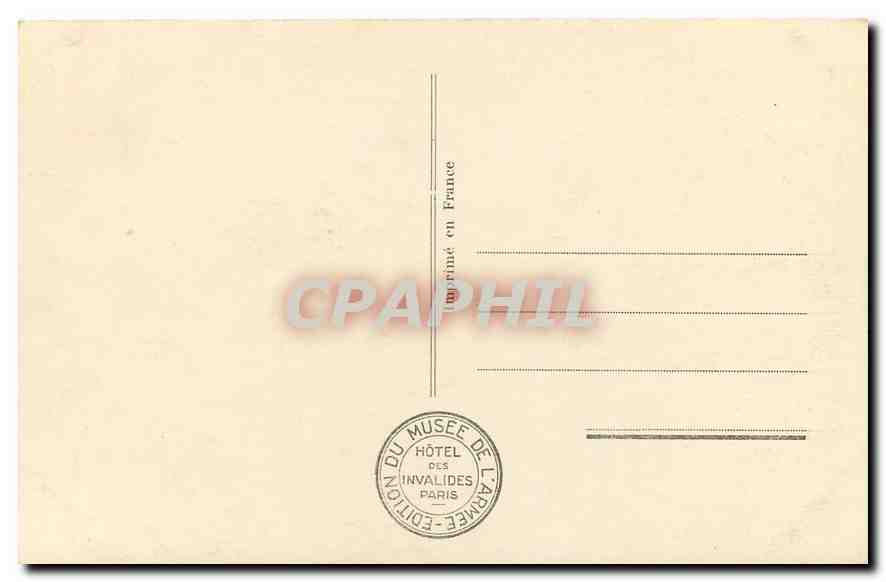 CPA Hotel des Invalides Tombeau du Roi Joseph  — Rückseite